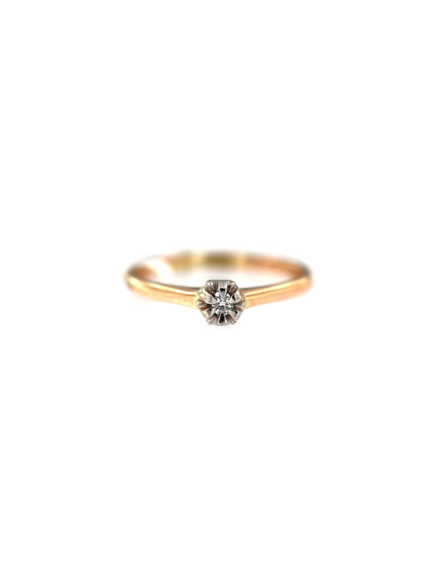 Rose gold ring with diamond DRBR04-14