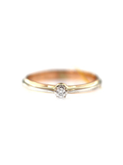 Rose gold ring with diamond DRBR02-16