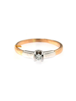 Rose gold ring with diamond DRBR05-01