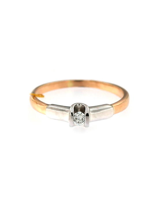 Rose gold ring with diamond DRBR05-01