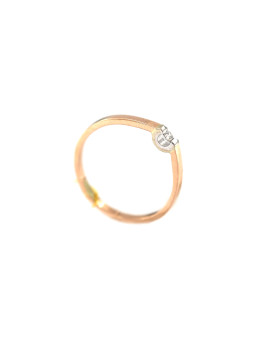 Rose gold ring with diamond DRBR05-02