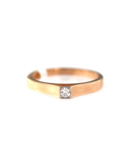 Auksinis žiedas su briliantu DRBR06-01