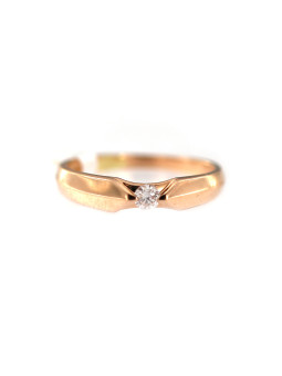 Rose gold ring with diamond DRBR06-02