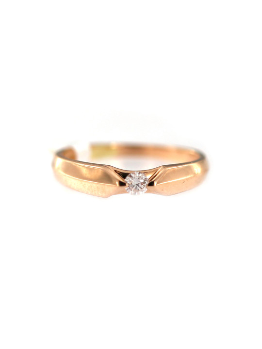 Rose gold ring with diamond DRBR06-02