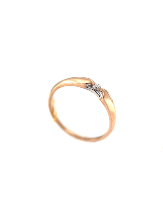 Rose gold ring with diamond DRBR06-02