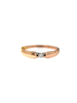 Rose gold ring with diamond DRBR06-02