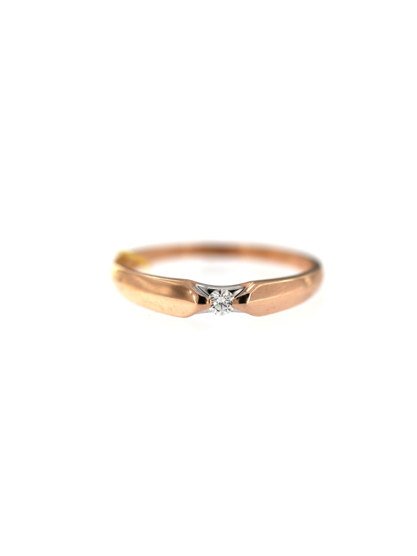 Rose gold ring with diamond DRBR06-02