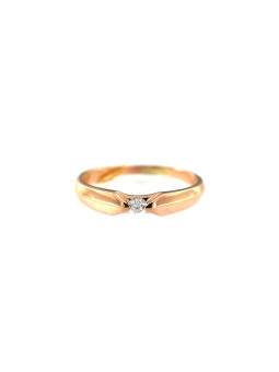 Rose gold ring with diamond DRBR06-02