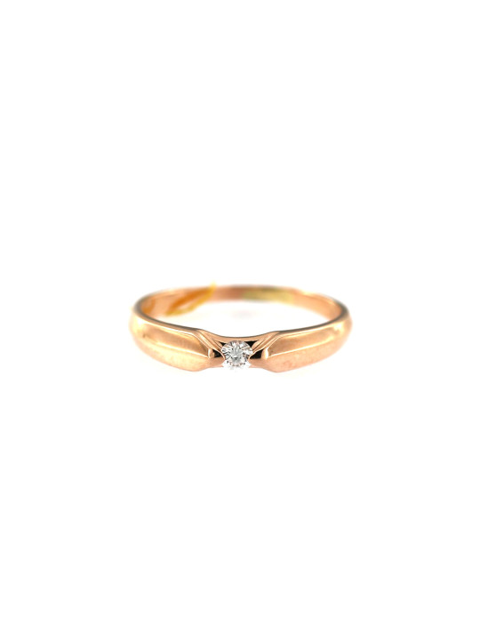 Rose gold ring with diamond DRBR06-02