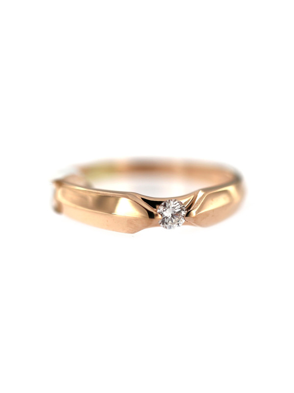 Rose gold ring with diamond DRBR06-02