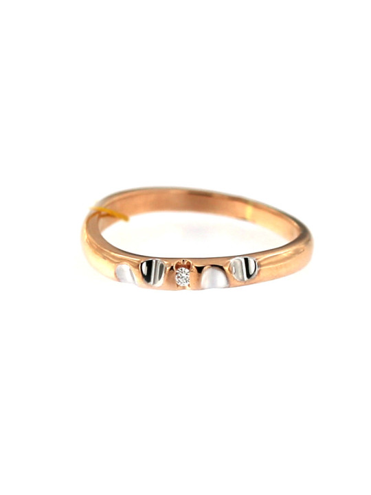 Rose gold ring with diamond DRBR06-10