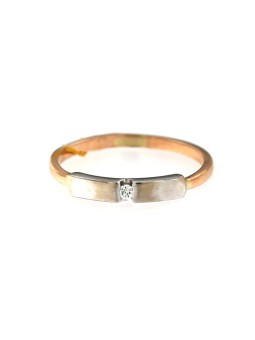 Rose gold ring with diamond DRBR06-17