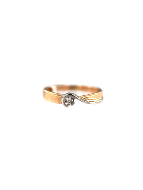 Rose gold ring with diamond DRBR06-20