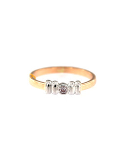 Rose gold ring with diamond DRBR09-05