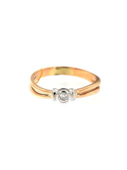 Rose gold ring with diamond DRBR09-09