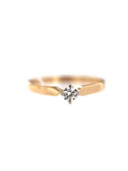 Rose gold ring with diamond DRBR26