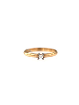Rose gold ring with diamond DRBR01-24