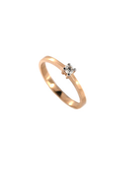 Rose gold ring with diamond DRBR01-25 16.5MM