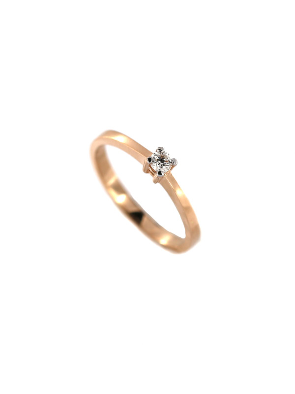 Rose gold ring with diamond DRBR01-25 16.5MM