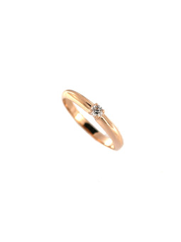 Rose gold ring with diamond DRBR01-26 16.5MM