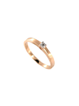 Rose gold ring with diamond DRBR01-27