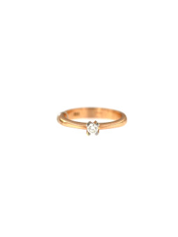 Auksinis žiedas su briliantu DRBR01-29