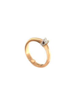 Auksinis žiedas su briliantu DRBR01-29