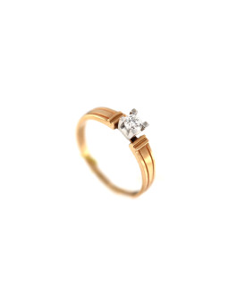 Auksinis žiedas su briliantu DRBR01-32