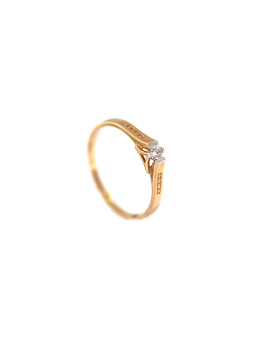 Auksinis žiedas su briliantu DRBR01-33