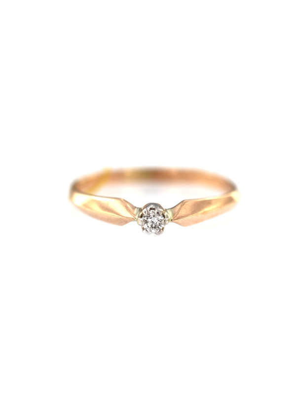 Rose gold ring with diamond DRBR02-25