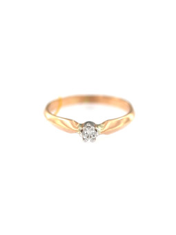 Rose gold ring with diamond DRBR02-25