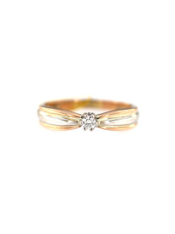 Rose gold ring with diamond DRBR02-27