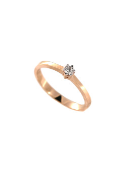 Rose gold ring with diamond DRBR02-36 16MM