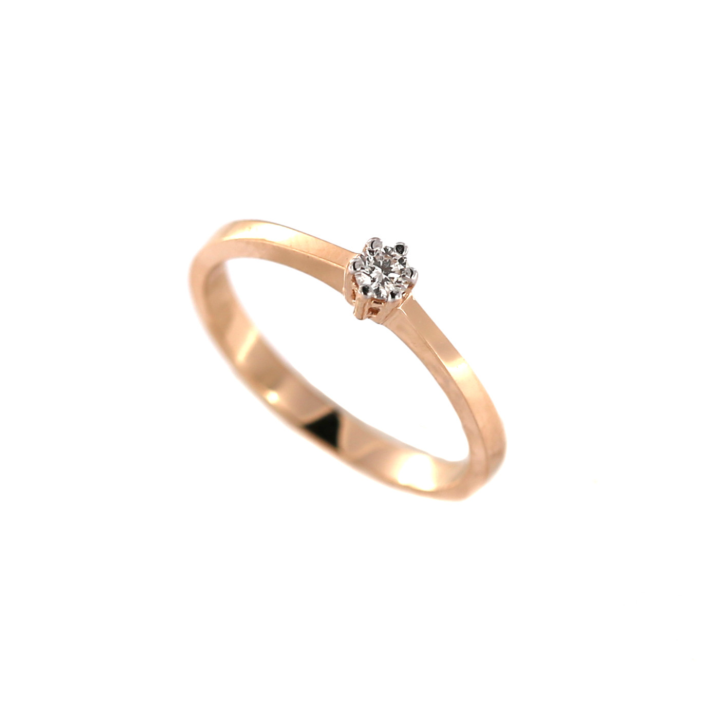 rose gold engagement rings single diamond