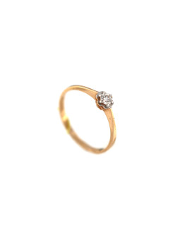 Rose gold ring with diamond DRBR02-38