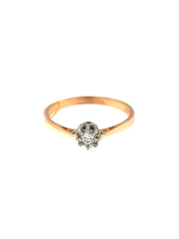 Rose gold ring with diamond DRBR03-06