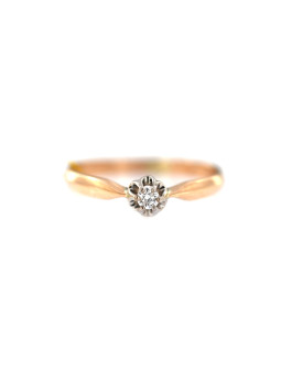 Rose gold ring with diamond DRBR04-10