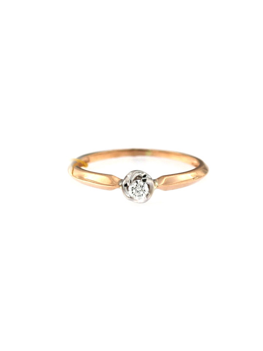 Rose gold ring with diamond DRBR05-05