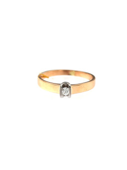 Auksinis žiedas su briliantu DRBR05-06