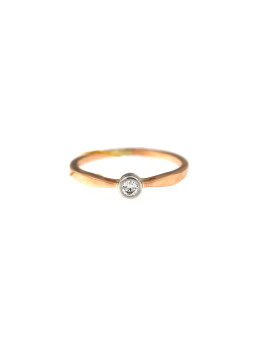 Rose gold ring with diamond DRBR06-10