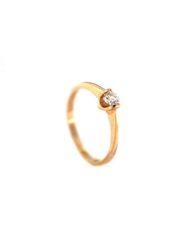 Rose gold ring with diamond DRBR07-01