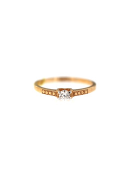 Rose gold ring with diamond DRBR07-03