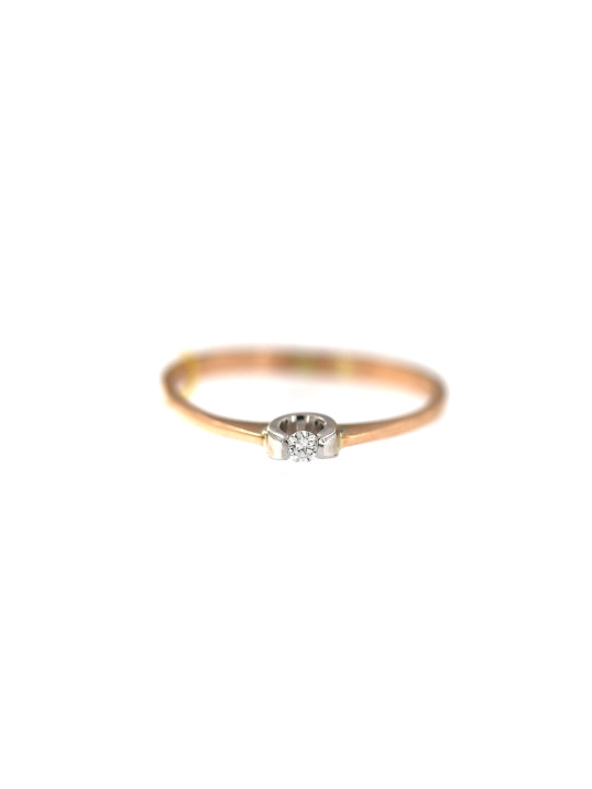 Rose gold ring with diamond DRBR07-07