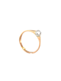 Auksinis žiedas su briliantu DRBR07-07