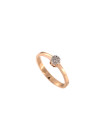 Rose gold ring with diamonds DRBR09-09 