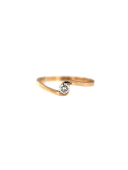 Auksinis žiedas su briliantu DRBR10-09