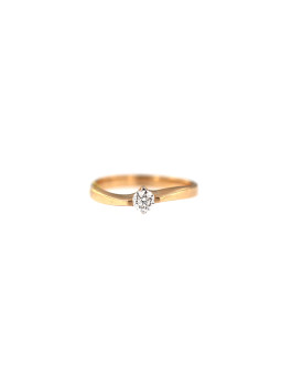 Rose gold ring with diamond DRBR10-10
