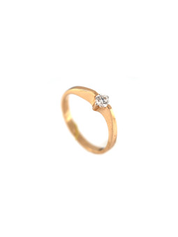 Rose gold ring with diamond DRBR10-10