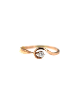 Rose gold ring with diamond DRBR10-13