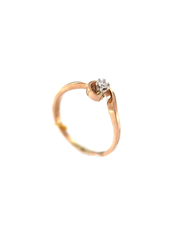 Rose gold ring with diamond DRBR10-13